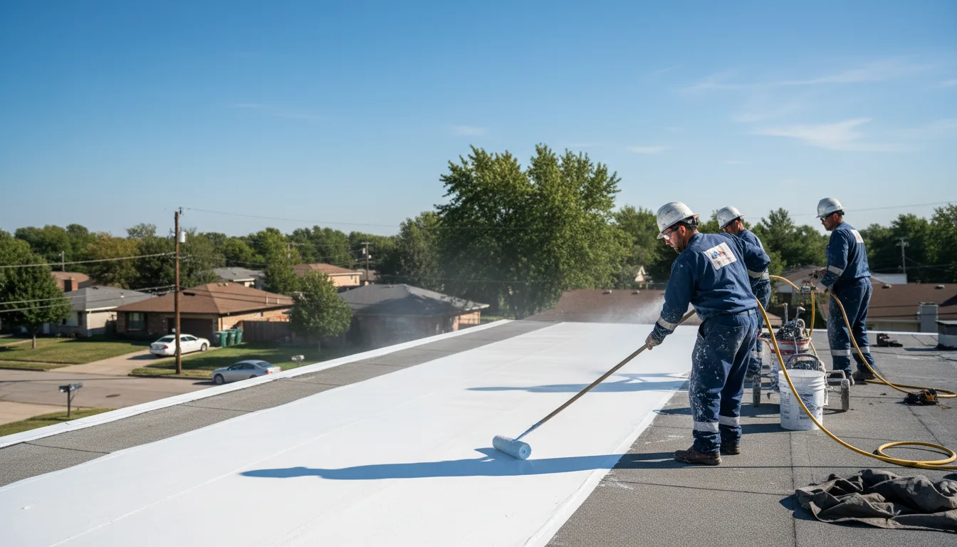 Commercial roof coating in Harrodsburg, IN near me